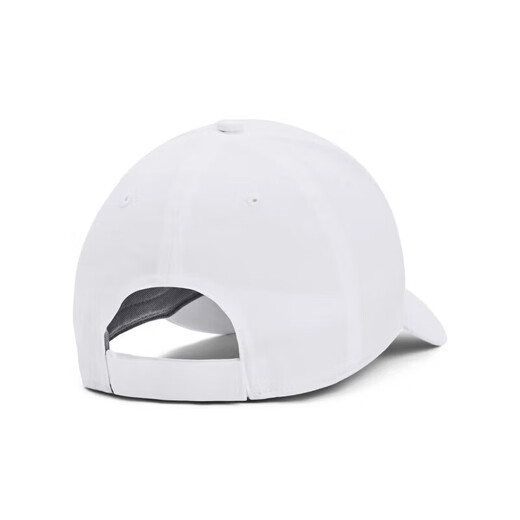 安德玛（UNDERARMOUR）春夏Golf96男子高尔夫运动帽1361547 白色101 均码