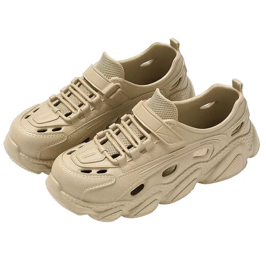 Feiyuega Beach Sandals Herren-Outdoor-Stream Tracing-Schuhe zum Angeln 2025 Sommer neuer Stil Wating Outdoor und Outdoor Wear Loch Schuhe Fleischfarbe 42-43 (geeignet für 41-42)
