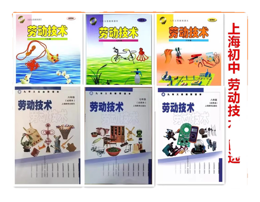 Shanghai Education Edition Shanghai Junior High School Libro de texto Tecnología Laborista Grado 678 Grado 678 Libro de texto de Tecnología Laboral Shanghai Education Press Grado 8