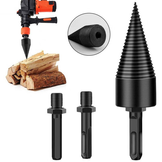 Firewood splitting drill bit, wood splitting electric drill, electric hammer machine, electric splitting cone, wood splitting machine, 32 square handle, special electric hammer