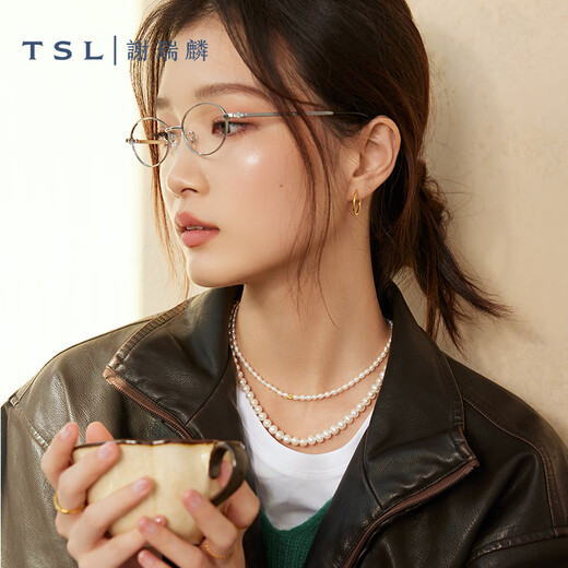 Xie Ruilin (TSL) Жемчужно -ожерелье S925 Серебряная пряжка пресной жемчужное ожерелье Женского стиля BE681