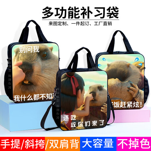 Chengliu Nezha: Devil's Chil's Sea Student Information Test Test Paper Funny Groundhog Hands Hands Interest Class Tutorial Sag Junior High School Tutorial Sac Tote's Sac Tote Canvas Bag Primary School Student D15750 Sac de tutoriel de toile de grande capacité Imperméable et ne s'est pas décoloré