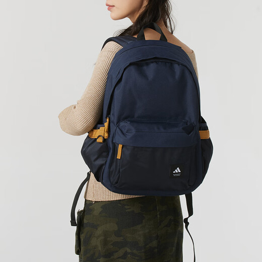 阿迪达斯 （adidas）男女包休闲包 新款学生书包电脑包运动双肩背包 JX5009/传奇墨水蓝 16.5厘米 x 32厘米 x 45厘米