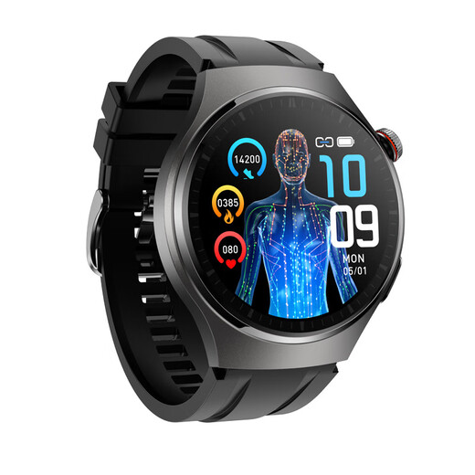 Huawei Hongmeng System General 2025 Neue Uhr Nicht-invasive Blut Diabetesäure Blutlipid Blutdruck Elektrokardiogramm Schwarze Legende Peakversion (Stahlgurt senden)