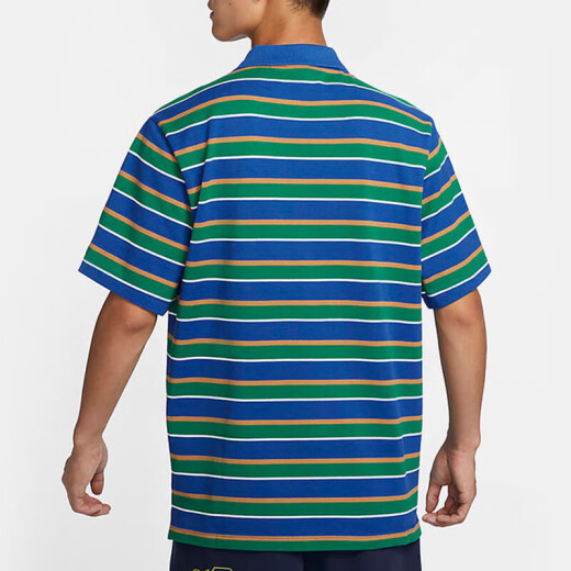 耐克（NIKE）短袖POLO衫男装夏季新款潮流时尚条纹运动服休闲翻领T恤半袖上衣 FN3897-480 S
