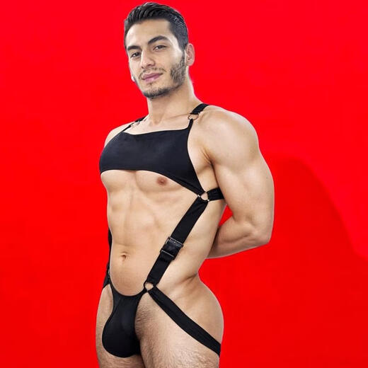 Zkhe TANGA MEN SEXY BAJA BAJA U Diseño Convexo Personalizado Tanga Single Aprendible U Convex Design Triangle