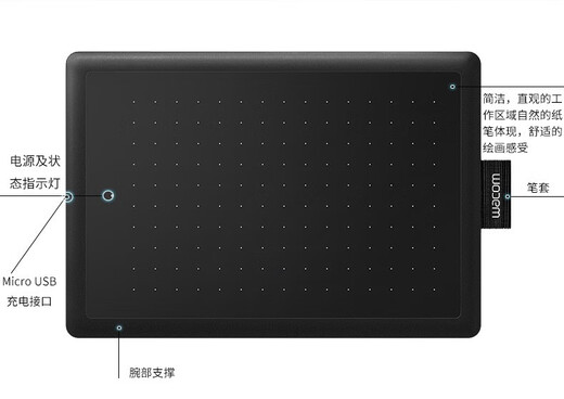 Wacom Learning Board CTL672 handbemalte Brett Bambus klein und mittel 472 Computer PS Digitaler Stiftmaler CTL472 Luxuspaket 21x14.6 cm