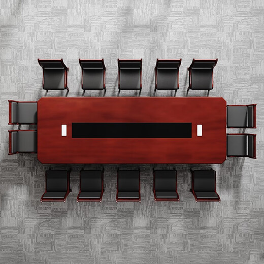 Naigao paint conference table long table veneer conference long table large conference table 2.4*1.2 meters single table