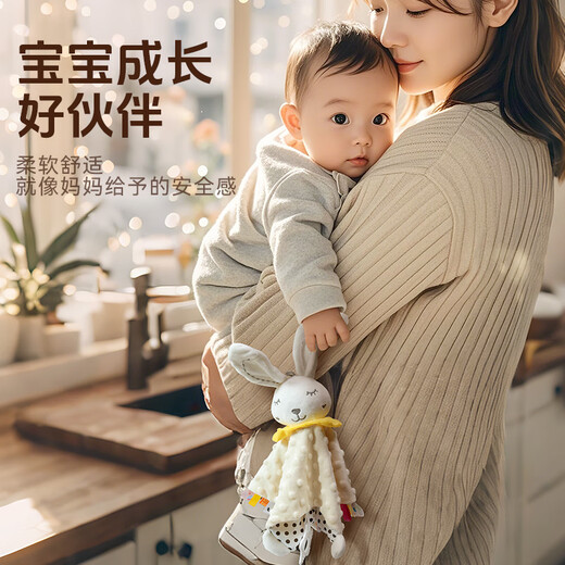 High-kleines warmes Komfort-Handtuch Baby kann die Türpuppe Baby hält, die schlafende Artefaktpuppe hält, kann Plüsch Handspielzeug grauer Elefant beißen (Klasse A kann eingetragen werden)