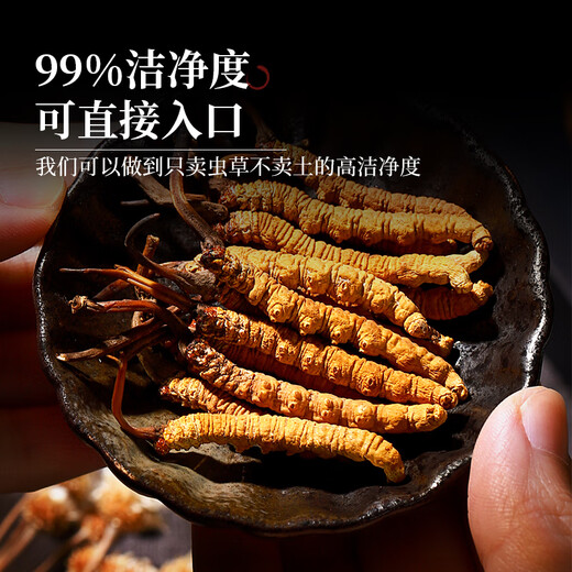 半山农【野生】冬虫夏草5条/克 1克 西藏那曲虫草 送老人滋补品 精选款