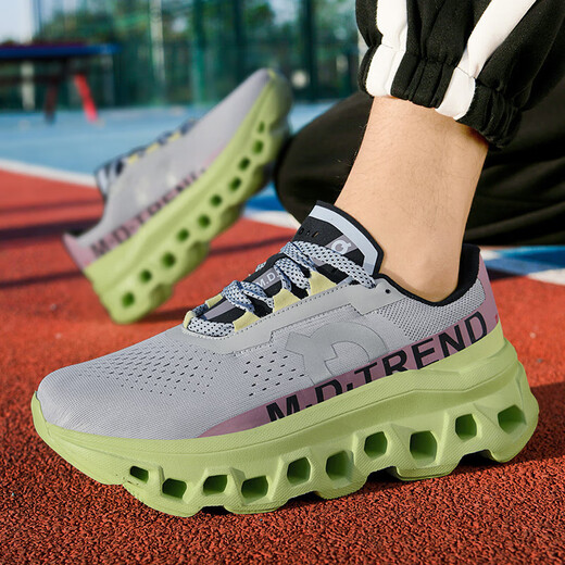 [Big Brand Flat Replacement] Professional Functional Running Shoes Men's Shoes Marathon Running Shoes Shoes Shoes Shoes Shoes Shoes Breathable Jogging Shoes Fitness Shoes 9912 Dark Gray Black 42