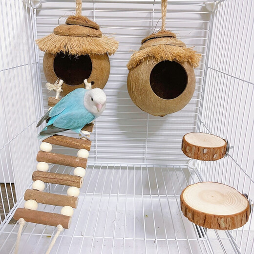 Runhua Nian 89 - bird's nest, parrot nest, straw bird's nest, black phoenix, tiger skin, pearl bird's nest, coconut shell, coconut shell bird's nest, grass nest to keep warm, 5g sawdust whole bag