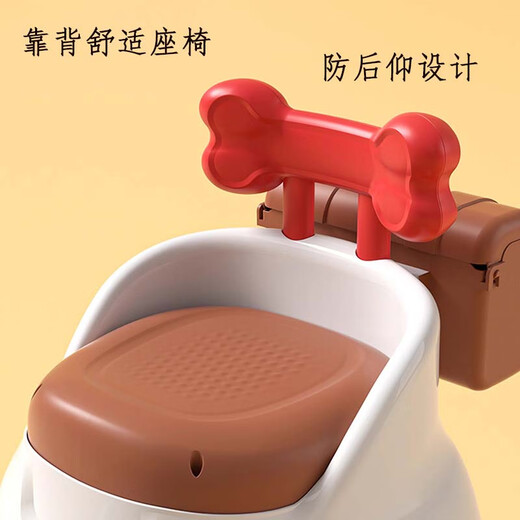 Motorcycle de véhicule électrique pour enfants McGonzi 1-3-6 ans peut conduire un baby tricycle et un cadeau d'anniversaire d'un enfant Version beige standard [Musique Bluetooth en un seul entraînement] Cadeau de la journée pour enfants