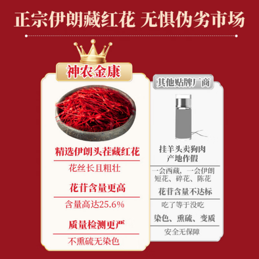 [Direktverkauf in der Apotheke] Safran, die in Wasser Safran authentisch i -Produkte offizieller Safranspezialitäten chinesischer und afrikanischer 10 Flaschen eingeweicht wurden