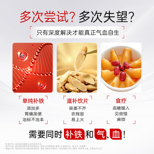 康麦斯当归黄芪铁胶囊改善缺铁性贫血 女性成人气血丸补充铁元素营养品