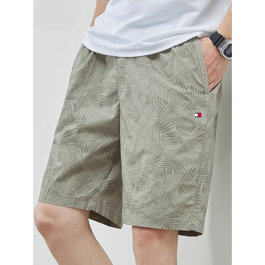 
TOMMYBULL American Tommy Tommy Summer Pure Cotton Five-Cut Shorts Casual All-Match Loose Beach Pants Men's Work Pants 9215 Top-Blue XL (Suggested 135-155Jin [Jin equals 0.5 kg])