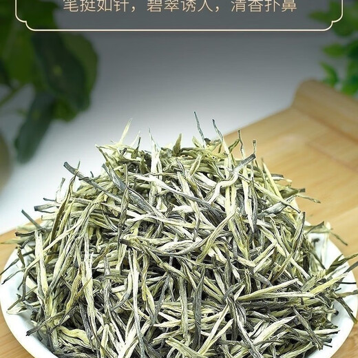 Ganxiangpo Xiangzhen Green Tea 2024 New Tea Yunnan Green Tea Strong Fragrance Type Hair Tip Spring Tip Silver Silk Pine Needle 2024 Green Tea Pine Needle Bag 500g
