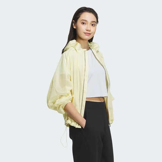阿迪达斯 （adidas）【劲浪体育】女子拒水防泼运动休闲连帽夹克外套JZ1656 图色 XS