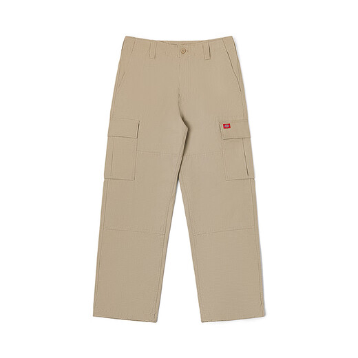 Dickies casual overalls men's versatile multi-pocket loose paratrooper trousers straight pants DK0A88OK sand color (loose fit) 28