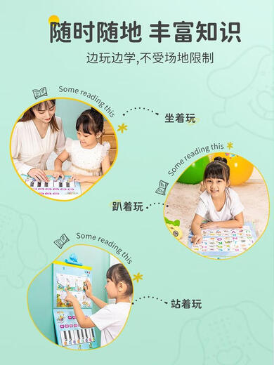 笑炎早教有声挂图可充电拼音03-6发声宝宝男孩点读学习机宝宝玩具 顶配款带解说-47面-充电款