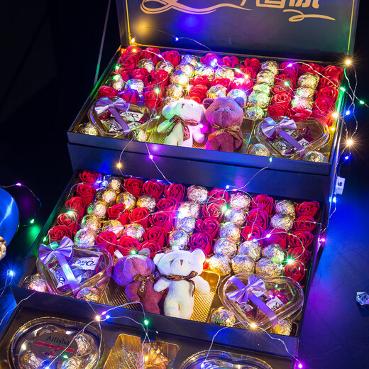 Dixianger's Valentine's Day and New Year's gift for girlfriend, wife, makeup, 20-30-40 year old daughter-in-law's birthday gift for girls, luxury 520 for a lifetime (lipstick style)