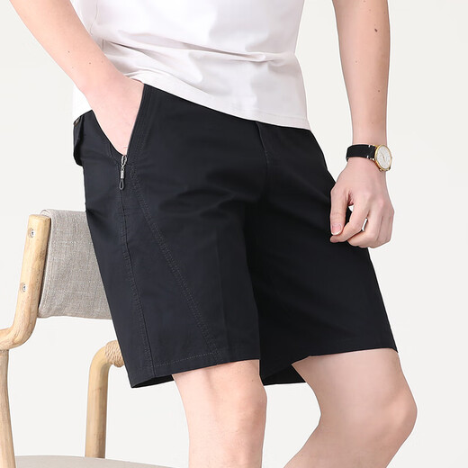 
GY Yager [Pure Cotton] Middle-aged Men's Summer Solid Color Leisure Pants Elastic Waist Straight Shorts Daddy Outfit Q9871 Military Green XL Recommended 100-125 Jin [Jin equals 0.5 kg]