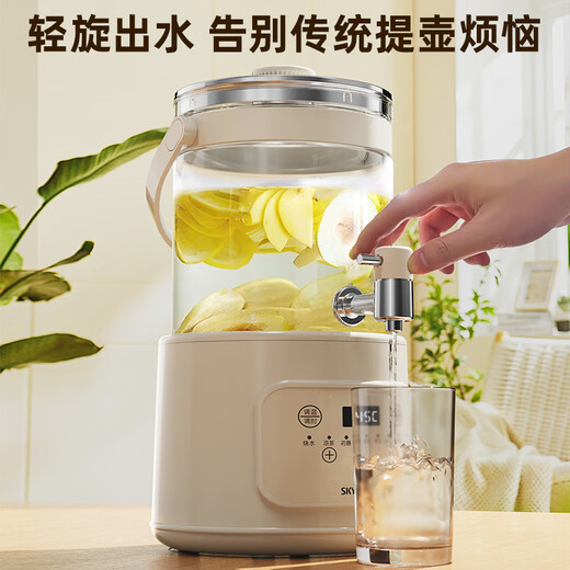 Skyworth government subsidy faucet health kettle 3L large capacity health barrel 304 heating plate kettle split electric kettle flower tea kettle 48 hours constant temperature kettle S235