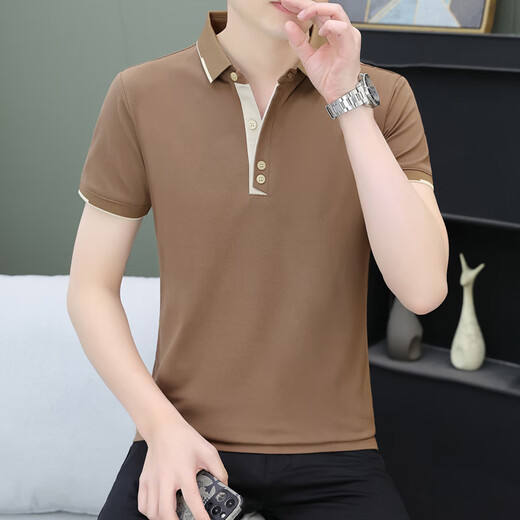 Semir 2025 Été Nouveau Polo à manches courtes pour hommes à manches courtes Handsomed T Black Qy723 M [Recommandé 100-120Jin [Jin est égal à 0,5 kg]]]