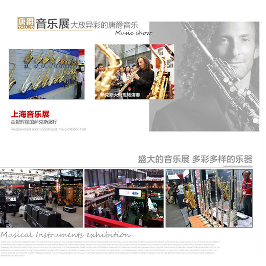 唐爵 TALLJO漆金高音萨克斯风 专业降B调黄铜管体 成人儿童初学考级演奏乐器 681漆金黄铜高音萨克斯