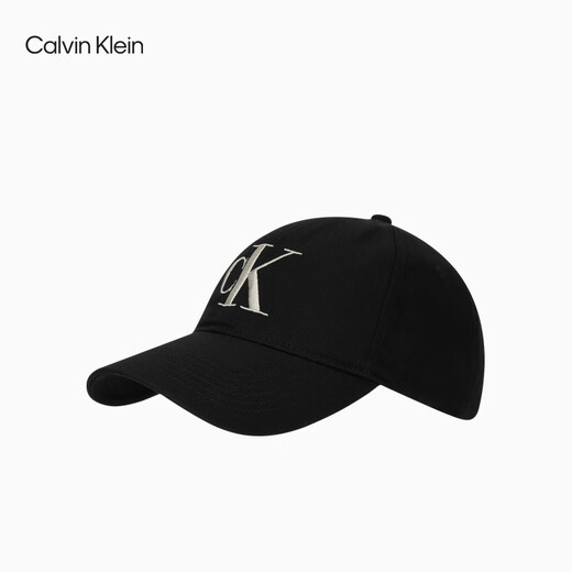 Calvin KleinJeans 25 Spring and Summer New Men and Women's Same Vintage ck Embroidered Pure Cotton Beam Baseball Hat Gift 4G5024G UB1-Space Black One Size OS