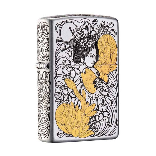 ZIPPO打火机  官方旗舰店zpoo 防风zoop火机 金蛇花魁(单机无油)DY9902DK
