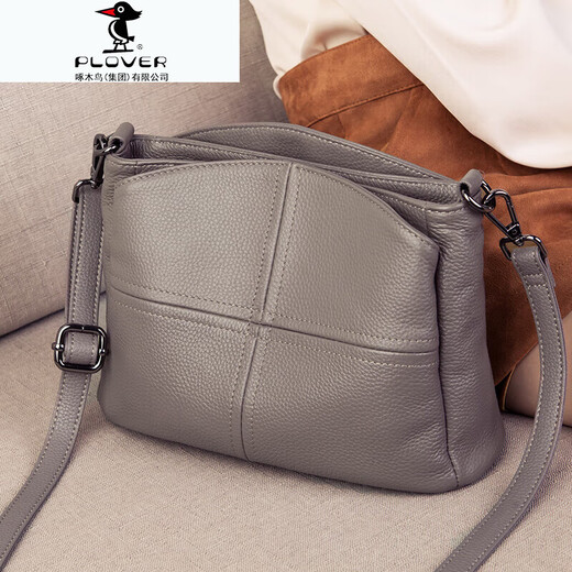 PLOVER bolso de mujer 2025 nuevo bolso bandolera de cuero de moda bolso pequeño de mujer elegante simple bolso de concha de piel de vaca estilo pequeño burdeos