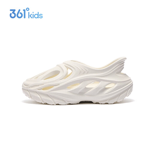 
361 children's hole shoes 25 summer men and women middle-aged children breathable soft and elastic water and land, one foot to pedal beach sandals white 38