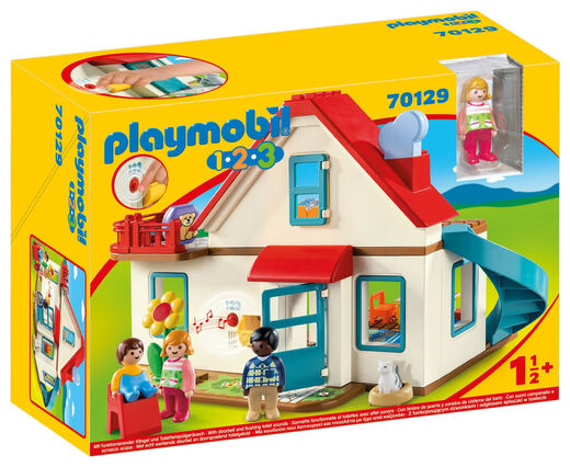 Mobi World 70129 Familienresidenz 123 kleines Haus Red House Puppenhaus 2 Jahre altes Spielzeug 5024 Kinderspielplatz