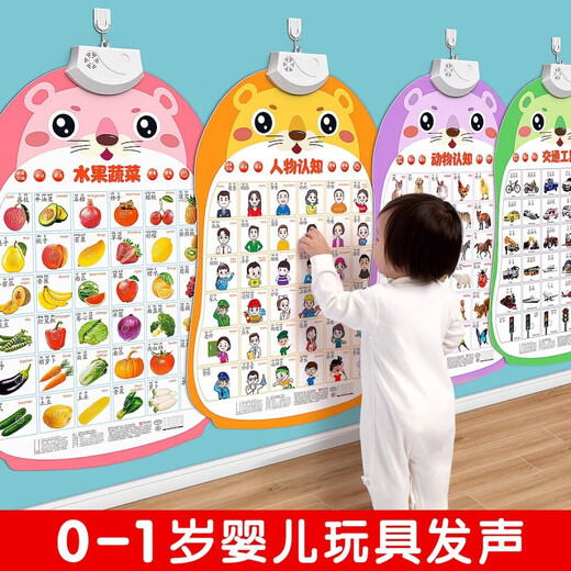 Mi Nong Baby Audio Early Education Poster Bild Kind Kind und kognitiv sprechende Sprachspielzeug Lesen Punkte Lesepunkt