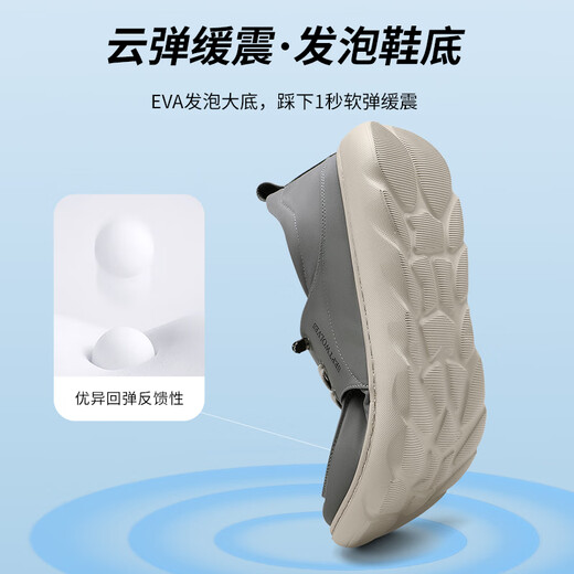 Zapatos de lona Septwolves, zapatos para caminar transpirables y frescos de seda helada para hombre, otoño 2025, nuevos zapatos informales ligeros sin cordones para papá para hombre, gris 9928 39