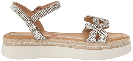 Steve Madden Girls' Shoes Unisex Kids Adalee Sandals, Rhinestones Rhinestones 13 Little Kid