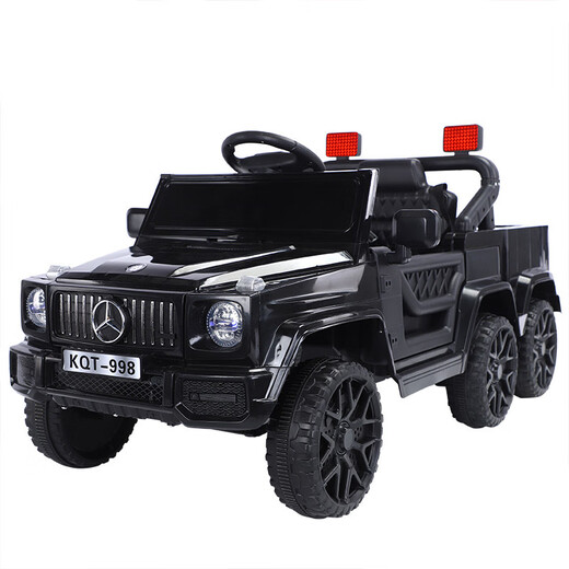 AWZ Big G children's electric car, new super large parent-child car, off-road double toy car, can sit in an adult remote control car, music version - small battery, 5 minutes of play, color changes, electric drive