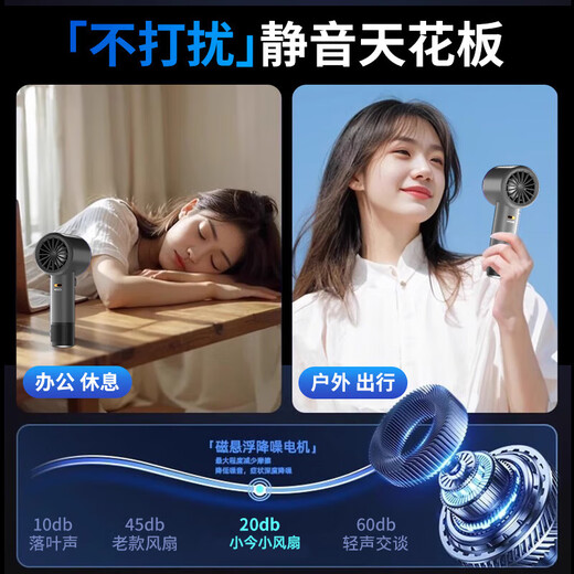Xiaojin 16 Air Conditioner Cool Wind Handheld Fan Refrigeration Air Conditioner Mini Portable Silent Turbine Desktop Small Wind Cannon High Speed High Wind Charging Fan Student Super Long Battery Life Top Version 200 Levels Whole Body Cooling丨16 C Surging Cold Wind丨Purple Super Long Battery Life Get Free with Order丨2 Year Warranty Only Replacement Not Repair
