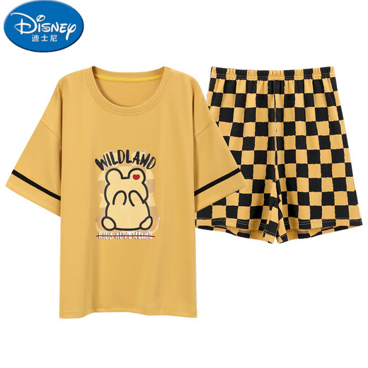 Disney Summer Damen-Kurzärärte-Baumwollkolben-Pyjamas Set Summer Cotton Corea Style Home-Kleidung kann außerhalb von Cartoons getragen werden. Kostenloser Y9853 Match M (Empfohlen 75-95jin [Jin ist gleich 0,5 kg])