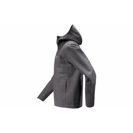 始祖鸟（ARC'TERYX）SAWYER Wool Hoody 羊毛防风连帽软壳夹克外套 黑色/Black Heather M
