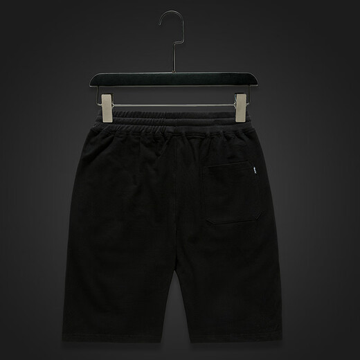 KUQI Europäische Station 2023 Neue Herrenanzug Shorts zweiteiler Sommerkoreaner Stil Heißer Diamantgläser Bär DK-1047 Black M (geeignet für 110-120jin [Jin gleich 0,5 kg])