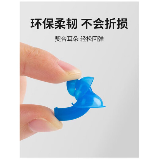 Oeny swimming nose clip earplug set silicone nose plugs for children, anti-choking, adult diving, black, universal soft silicone, 1 nose clip + 2 ears