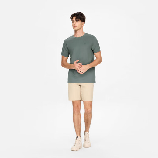 Aigle [neues Produkt im Frühjahr und Sommer] Aigao T-Shirt Schnell trockener Top Hygroscopic Cooltouch Cool Short Sleeve Herren Aloe Vera Green Bi724 XL (185/100a)