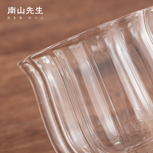 Mr. Nanshan Kungfu tea set accessories heat-resistant glass tea sea tea divider tea ceremony spare parts lotus glass fair cup lotus glass fair cup