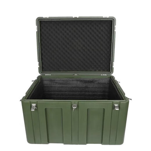 Jingshi outdoor military green rotational molding box supply box storage box transportation equipment box airdrop box ammunition medical box field preparation box rotational molding large box 1200*500*450mm