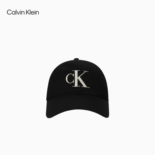 Calvin KleinJeans 25 Spring and Summer New Men and Women's Same Vintage ck Embroidered Pure Cotton Beam Baseball Hat Gift 4G5024G UB1-Space Black One Size OS