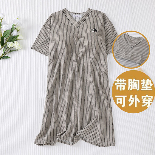 濮水方方韩版云朵棉胸垫睡衣女可外穿家居服 hds-9926#粉蝴蝶猫 170 1码【M-L】