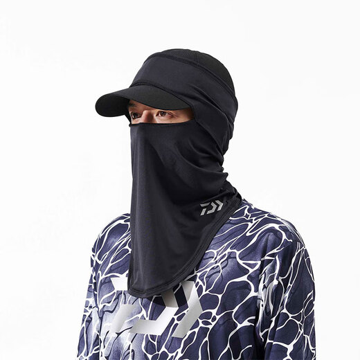 Dayiwa 25 Spring and Summer DA-9725 Cooling Sunscreen Mask Shade Neck Scarf Outdoor Fishing Facial Mask DA-9425 Pullover Style Dark Blue One Size