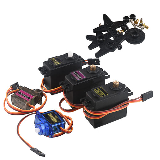 SG90/5010 MG90S MG995/996R Servo Helicopter 9G Fernbedienungsflugzeugmotor Fixed Flügelflugzeugmodell SG92R MG995 Metall Standard Servo 360 Grad